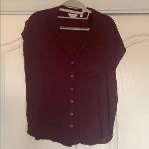 Maroon tee Blouse